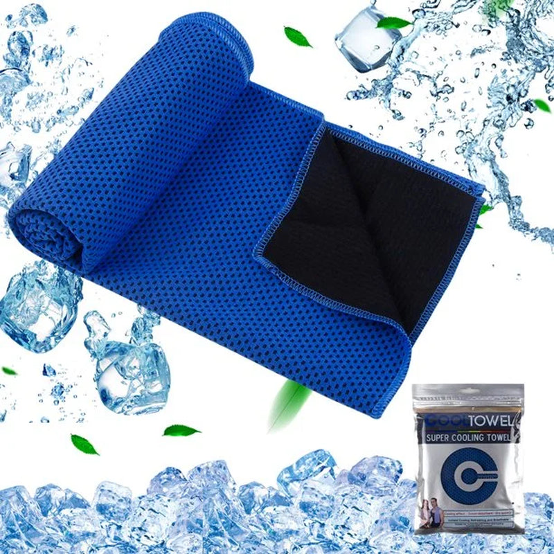 4 Pack Cooling Towels(40"X 12"), Ice Towel for Neck and Face, Soft Breathable Chilly Microfiber Keep Cool Towels for Yoga, Gym, Fitness, Camping, Running, Workout & More Activities